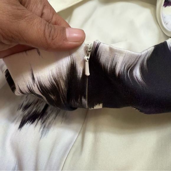 Lela Rose Watercolor Drape Front Dress - Picture 4 of 7